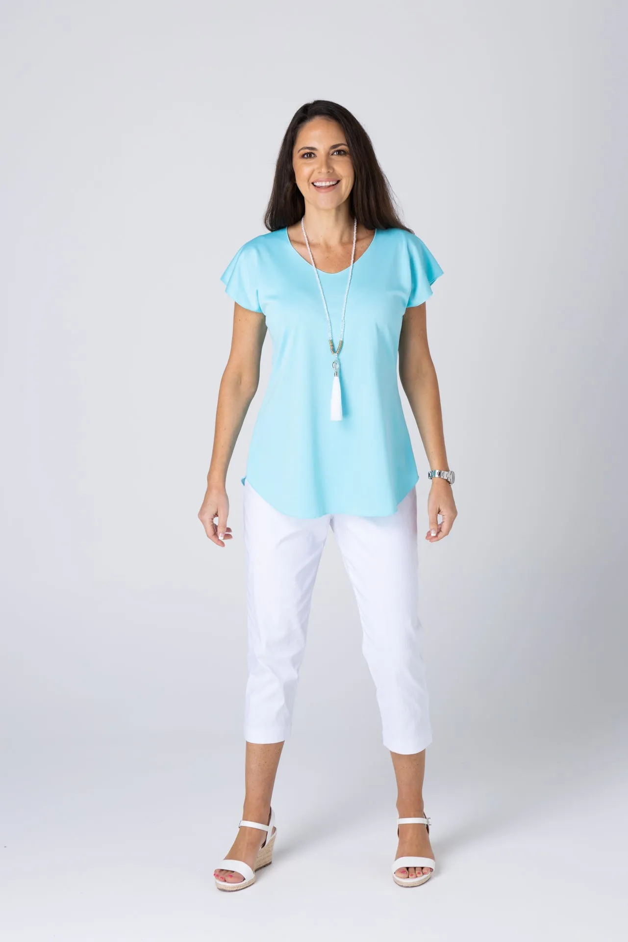 Aqua Activewear Short Sleeve Top