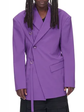 Asymmetric Ring Blazer (231-01-0301-PURPLE)