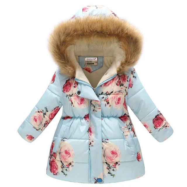 Autumn Winter Jackets and Coat Cotton-Padded Girls Clothes