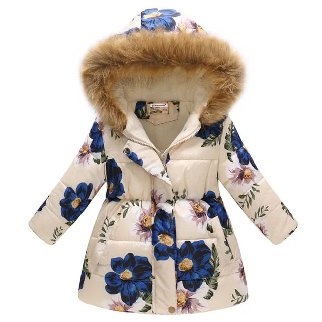 Autumn Winter Jackets and Coat Cotton-Padded Girls Clothes