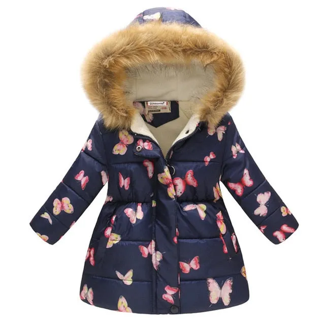 Autumn Winter Jackets and Coat Cotton-Padded Girls Clothes