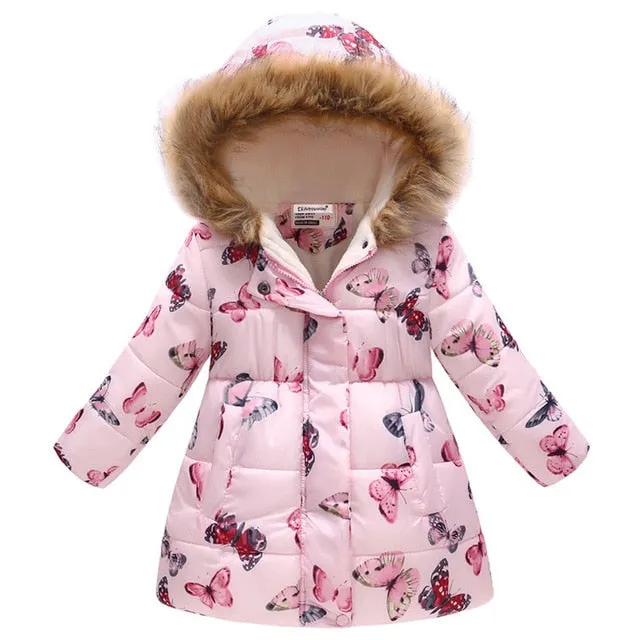 Autumn Winter Jackets and Coat Cotton-Padded Girls Clothes