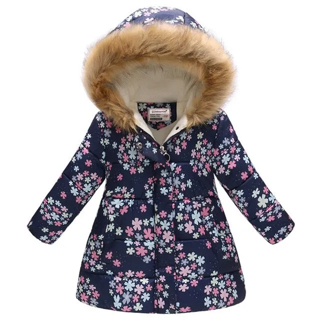 Autumn Winter Jackets and Coat Cotton-Padded Girls Clothes