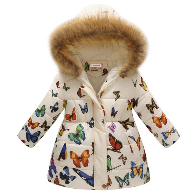 Autumn Winter Jackets and Coat Cotton-Padded Girls Clothes