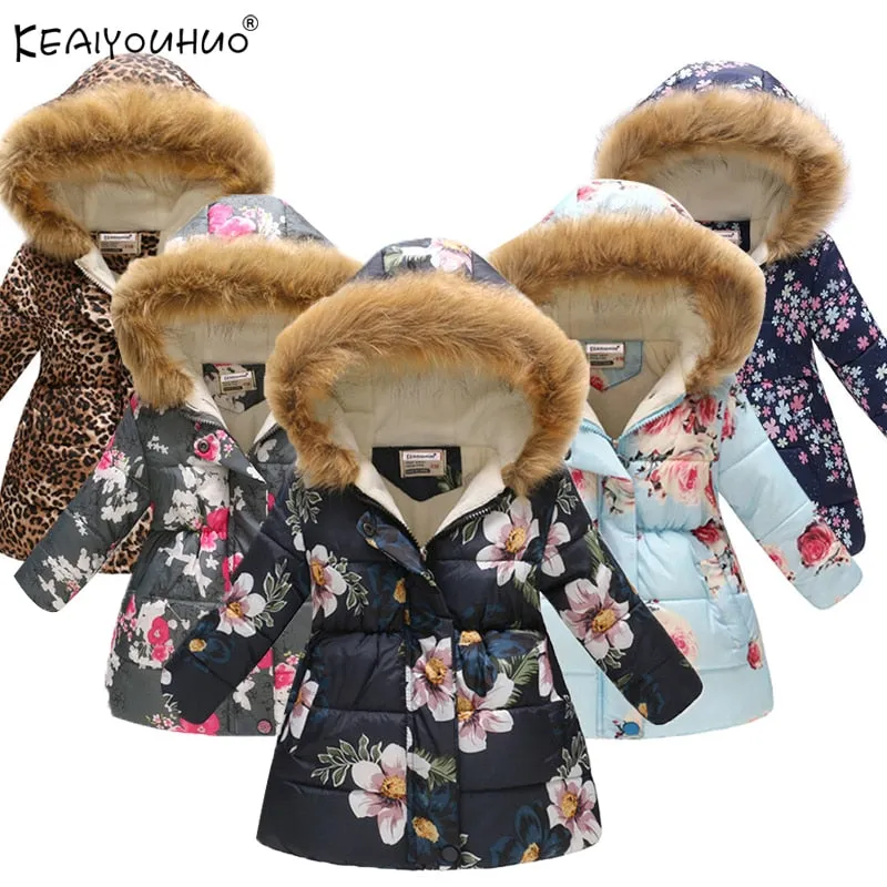 Autumn Winter Jackets and Coat Cotton-Padded Girls Clothes