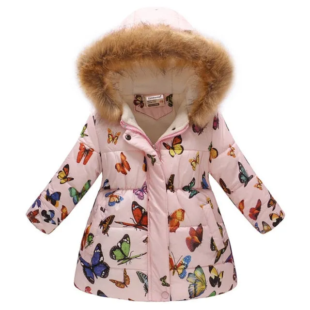 Autumn Winter Jackets and Coat Cotton-Padded Girls Clothes