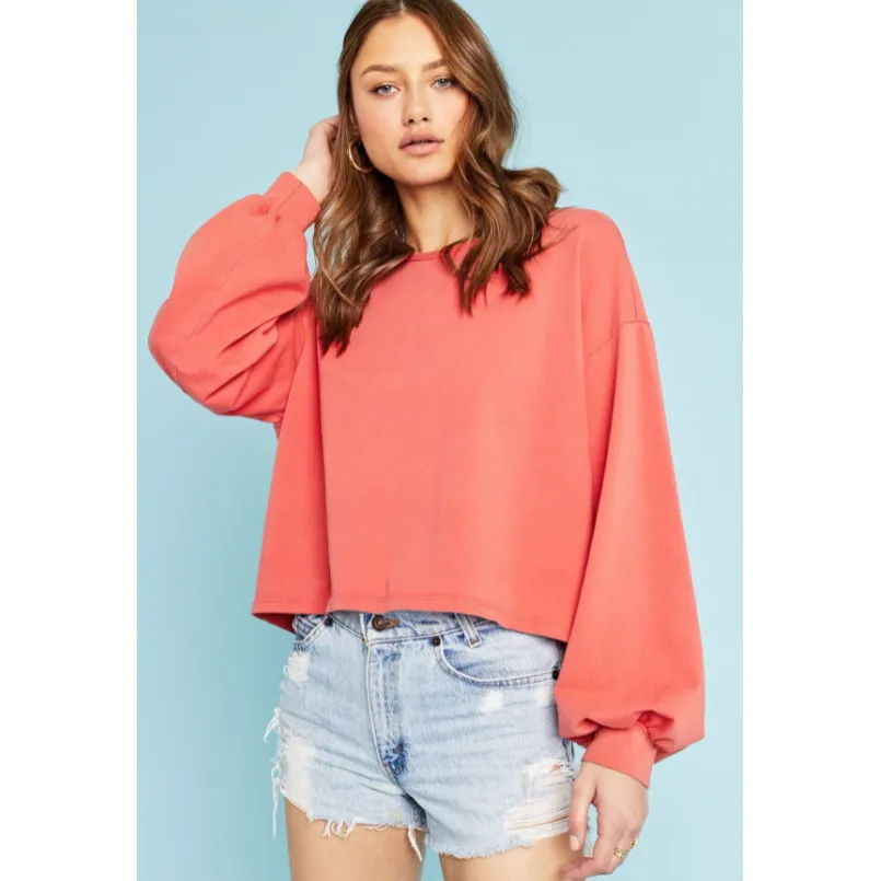 Baylee Cutout Back Sweatshirt