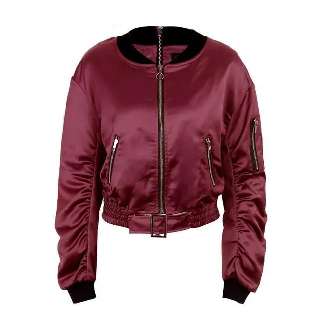 Belt n Zips bomber jacket