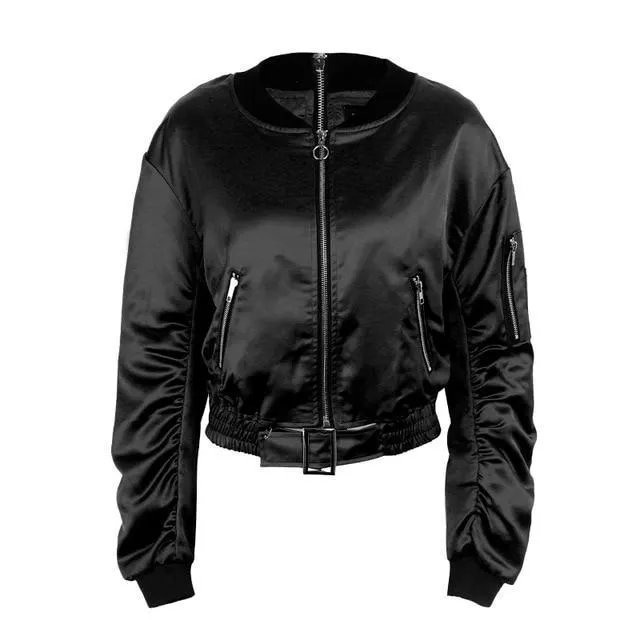 Belt n Zips bomber jacket