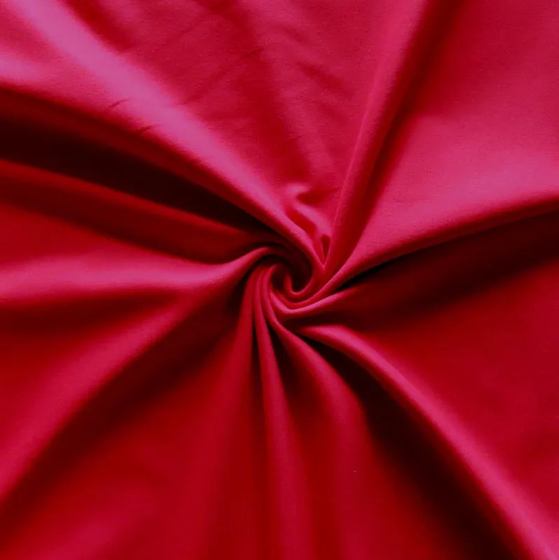 Beyond Tango Red Supplex Lycra Jersey Knit Fabric - 27" Remnant