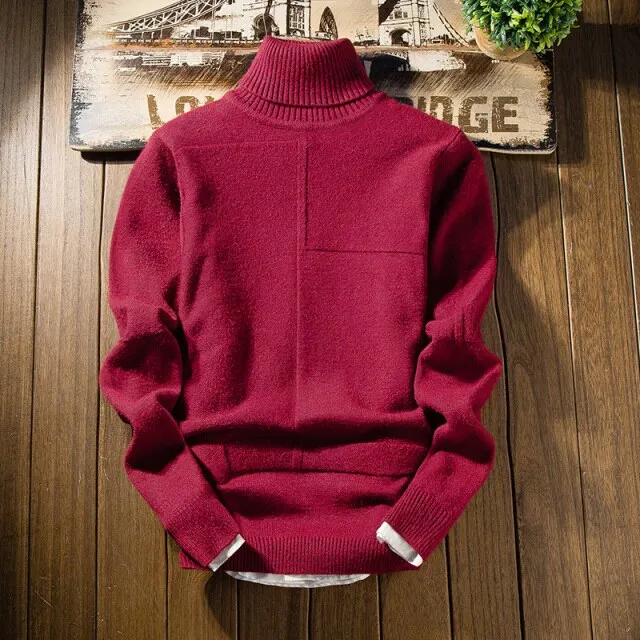 Casual Fashion Stretch Long Sleeve Turtleneck Sweater