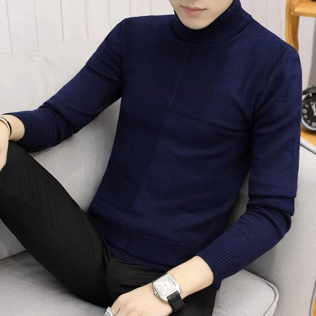 Casual Fashion Stretch Long Sleeve Turtleneck Sweater