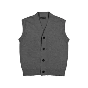 Charcoal Button Sweater Vest