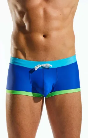 Cocksox Tritone Square Cut Trunk Swimwear Ace Blue CX08WB Size S