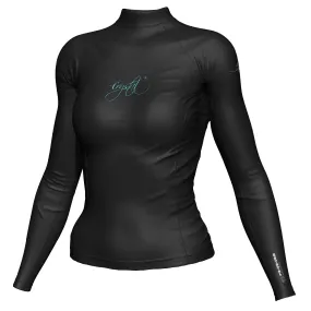 Crystal Rash Long Sleeve Ladies - Black