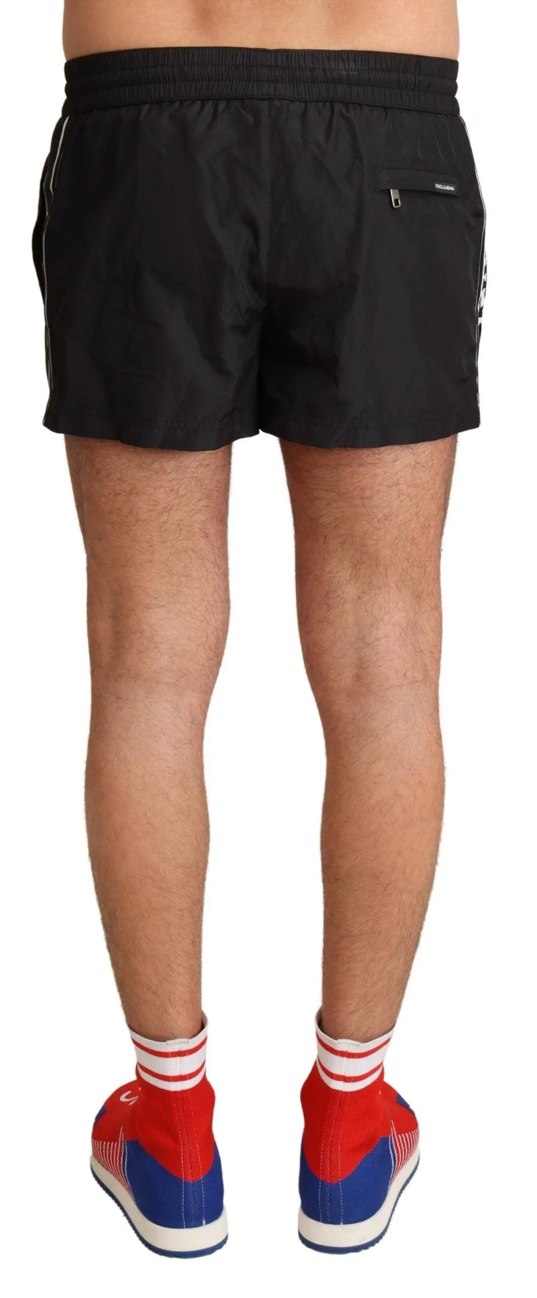 Dolce & Gabbana Black King Mens Beachwear Swimwear Shorts