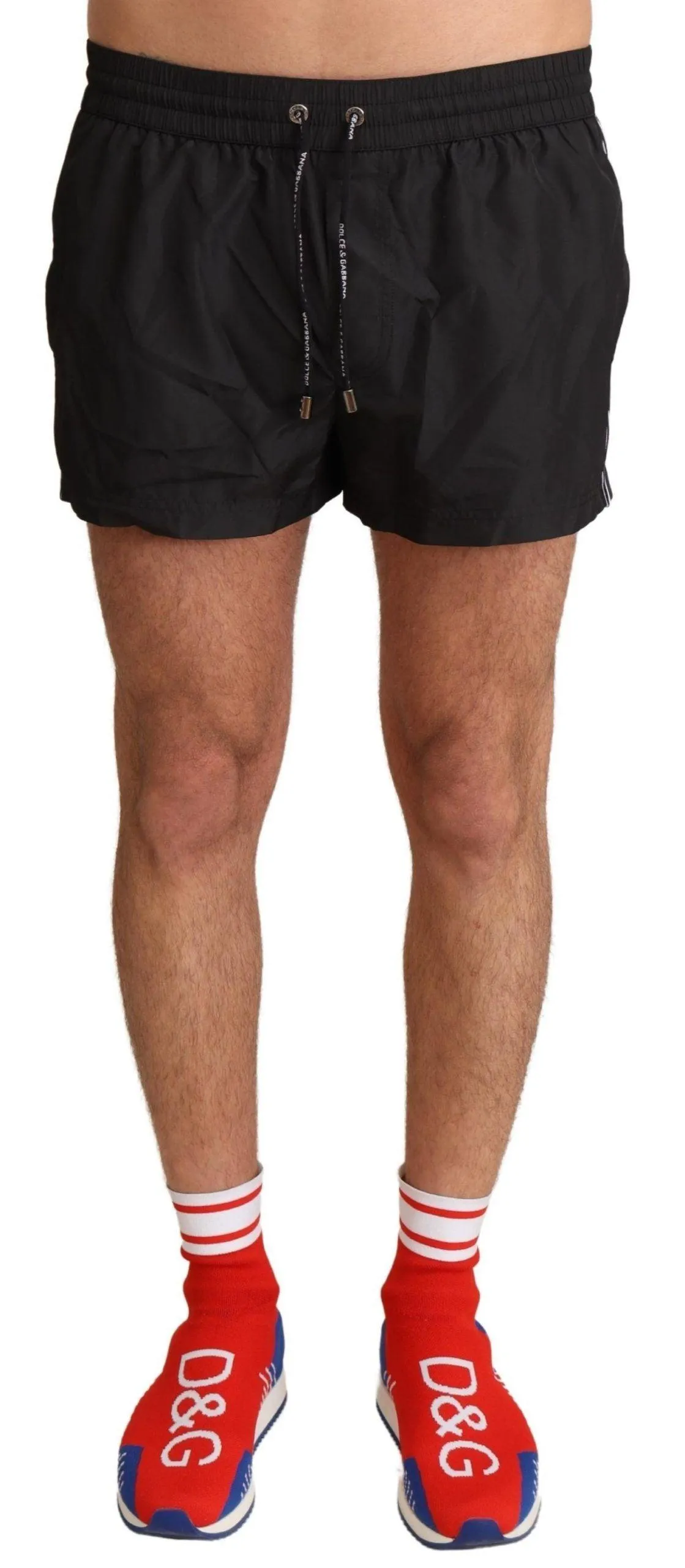 Dolce & Gabbana Black King Mens Beachwear Swimwear Shorts