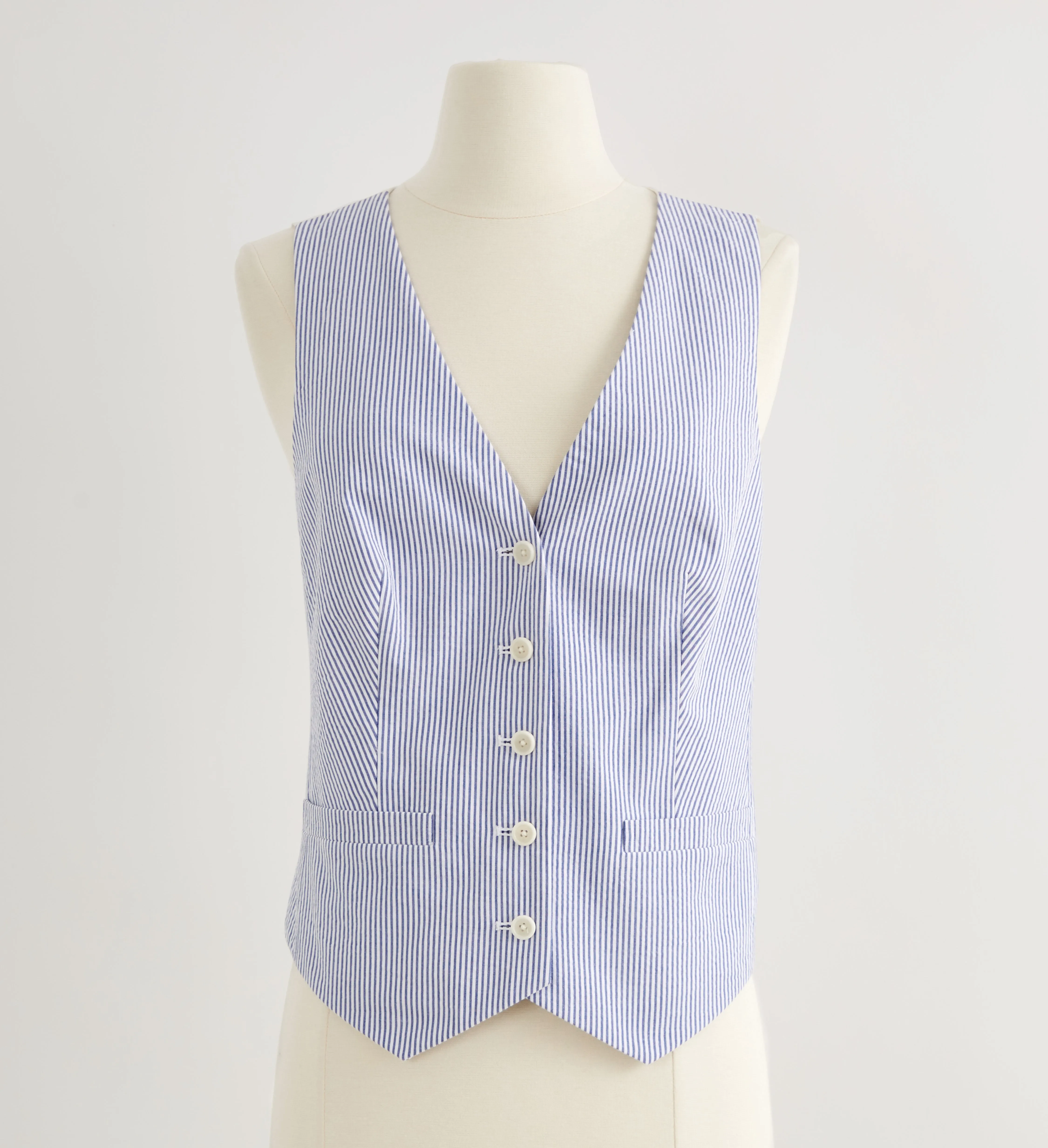 Florentine Seersucker Vest