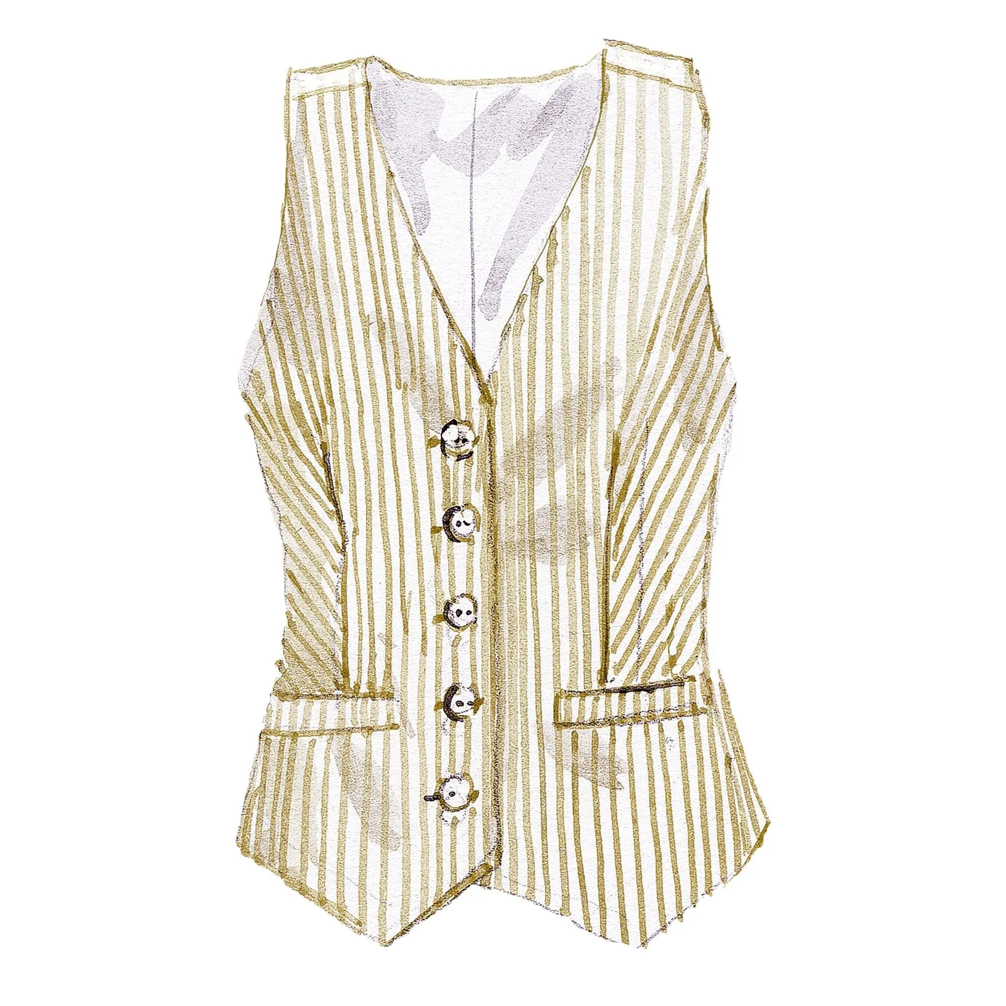 Florentine Seersucker Vest