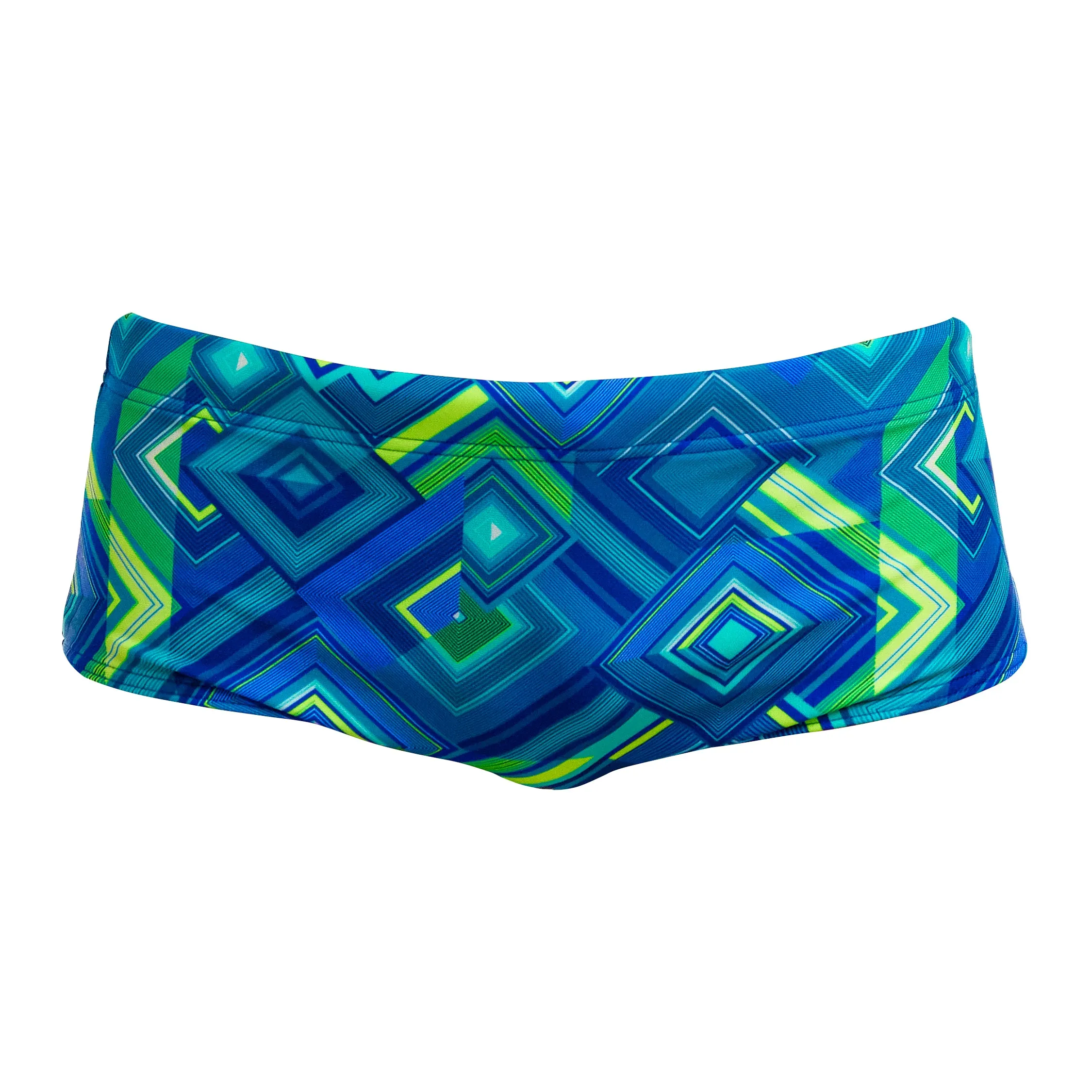 Funky Trunks Boy's Help Me Rhombus Sidewinder Trunks