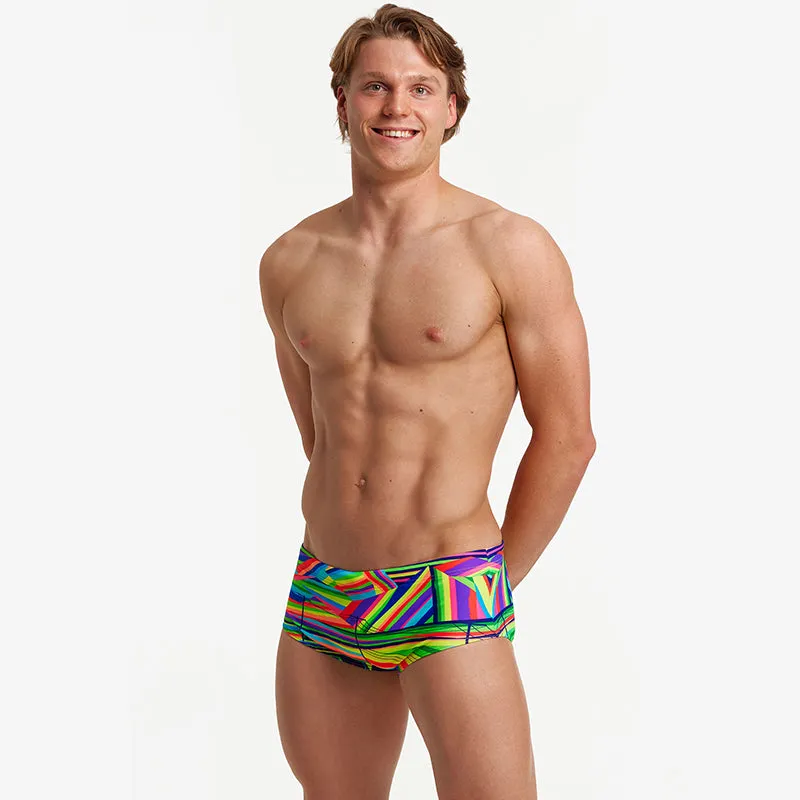 Funky Trunks - Land Lines - Mens Sidewinder Trunks