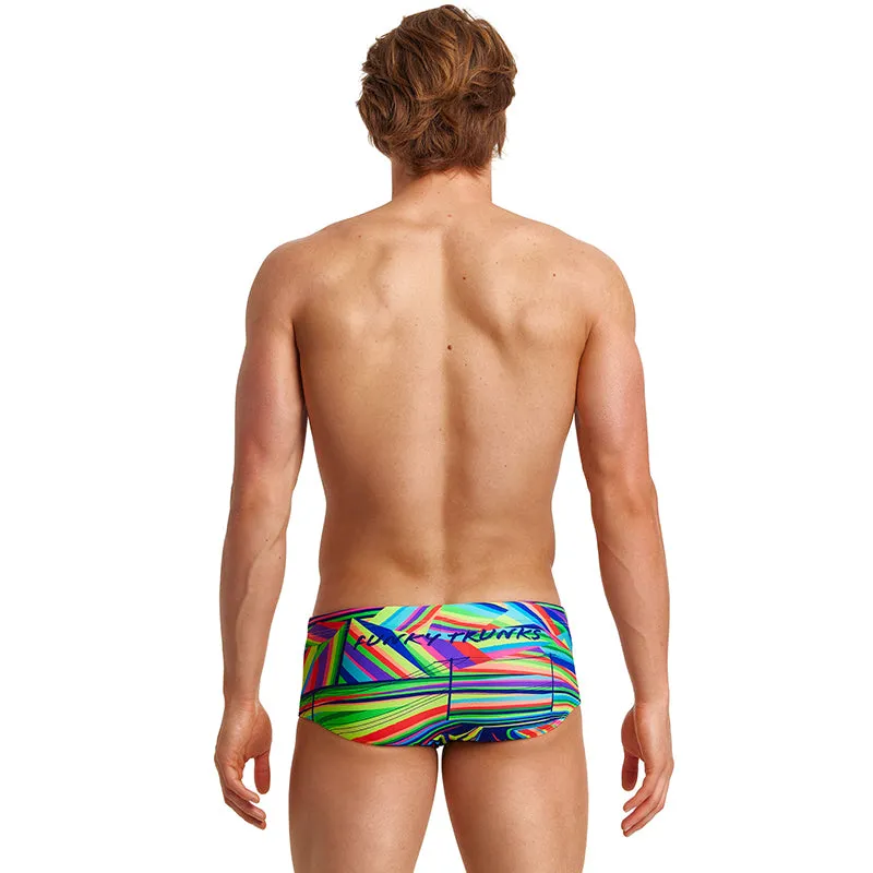 Funky Trunks - Land Lines - Mens Sidewinder Trunks