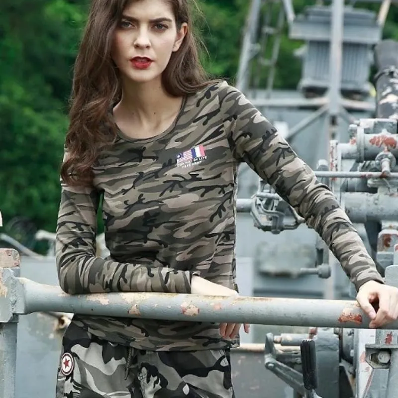 High Quality Military Camouflage Basic Long Sleeve