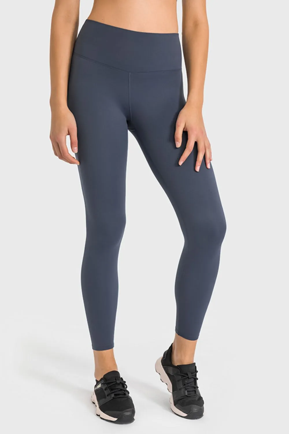 High Waist Ankle-Length Yoga Leggings (TBL) T