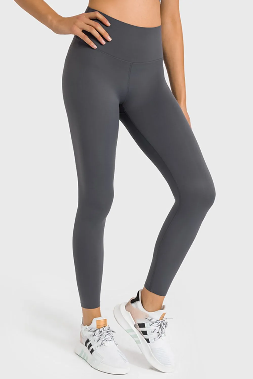 High Waist Ankle-Length Yoga Leggings (TBL) T