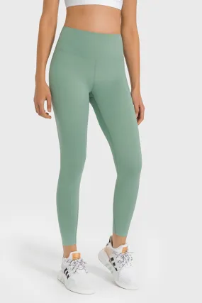 High Waist Ankle-Length Yoga Leggings (TBL) T