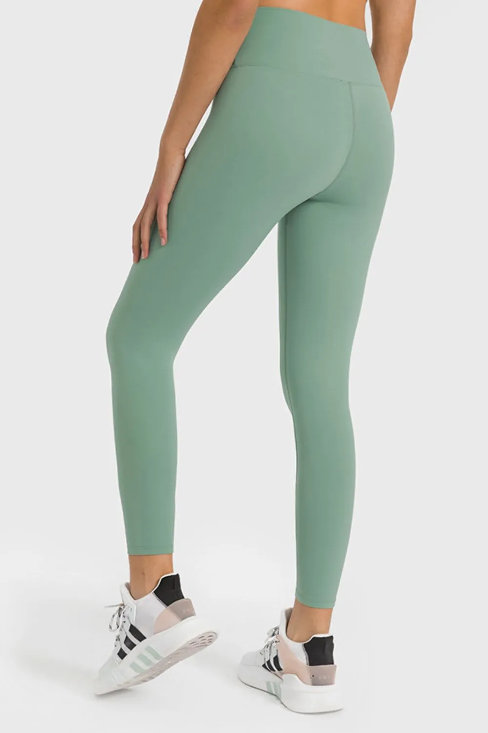 High Waist Ankle-Length Yoga Leggings (TBL) T