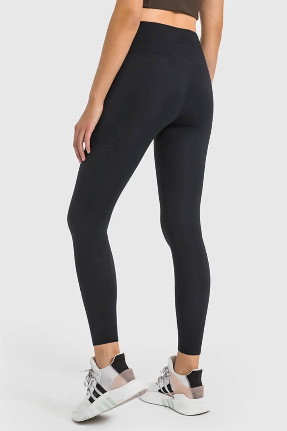 High Waist Ankle-Length Yoga Leggings (TBL) T