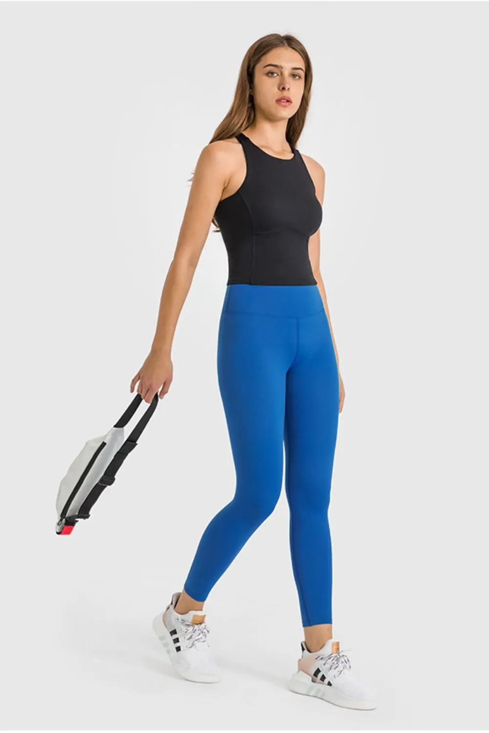 High Waist Ankle-Length Yoga Leggings (TBL) T