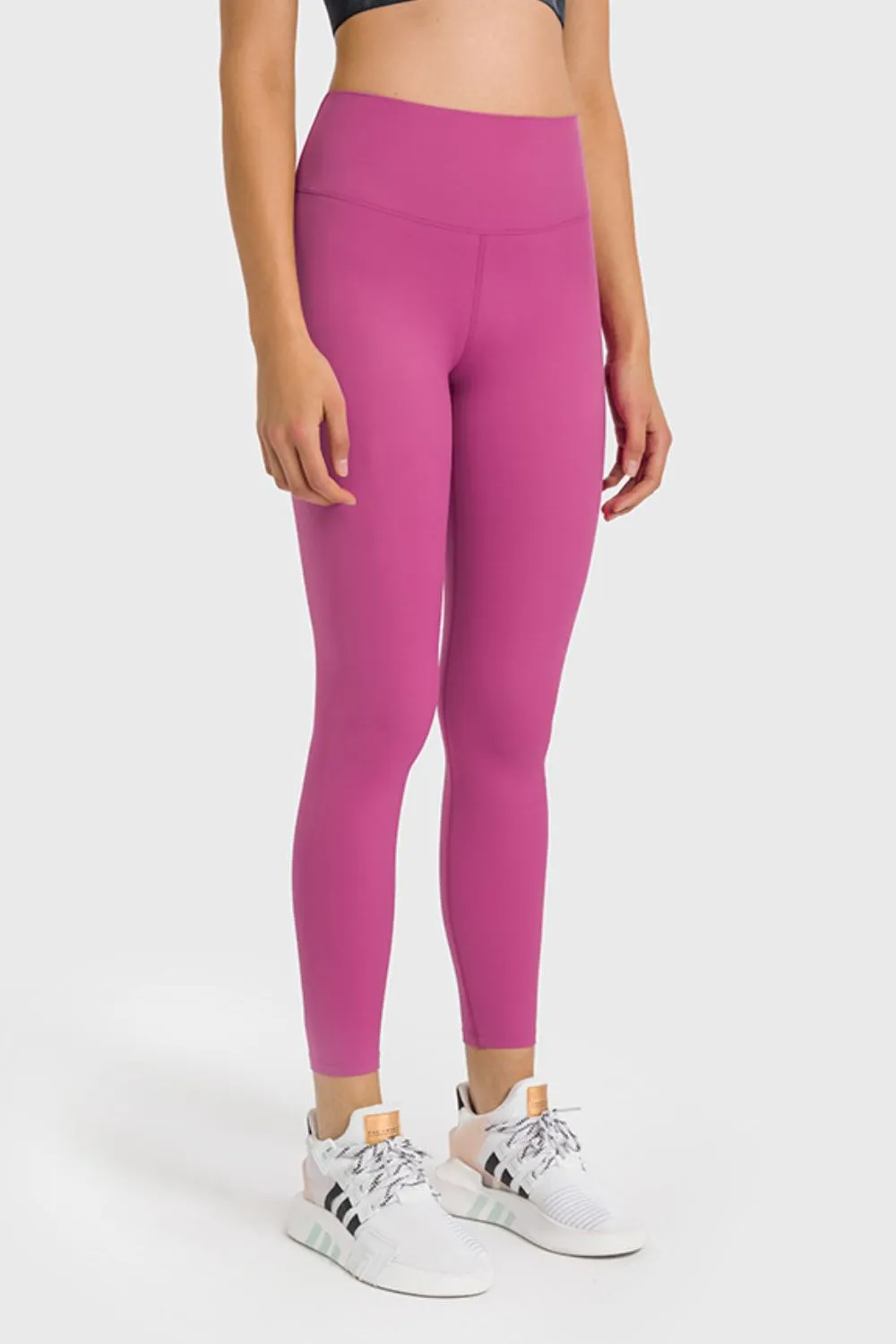 High Waist Ankle-Length Yoga Leggings (TBL) T