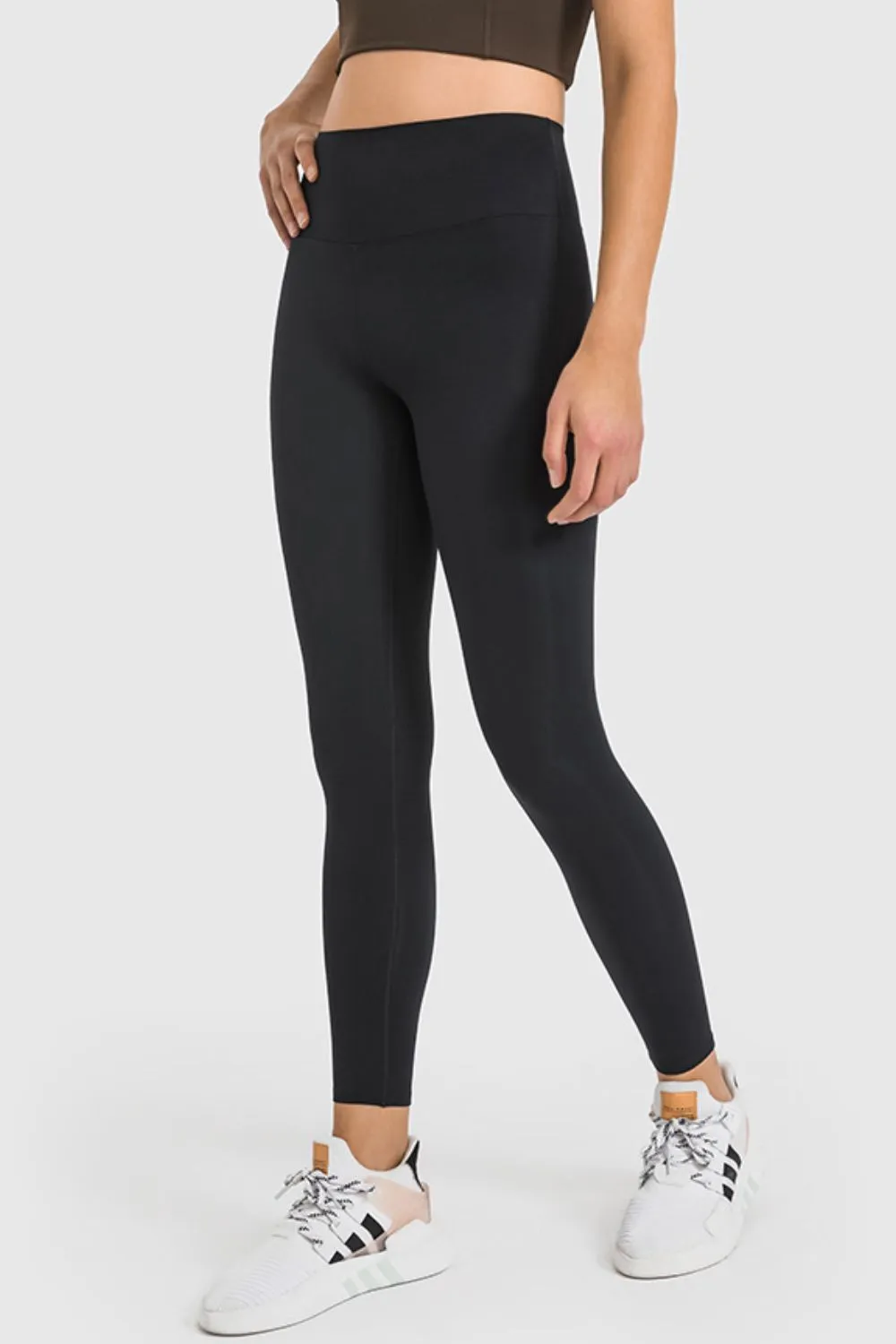 High Waist Ankle-Length Yoga Leggings (TBL) T