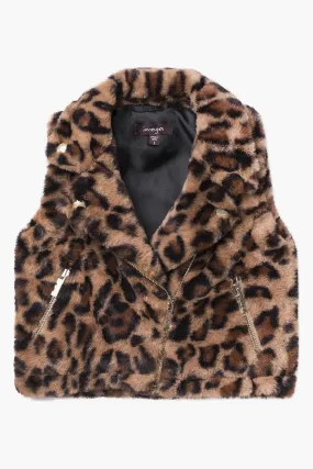 Imoga Emerson Girls Vest - Leopard (Size 14 left)