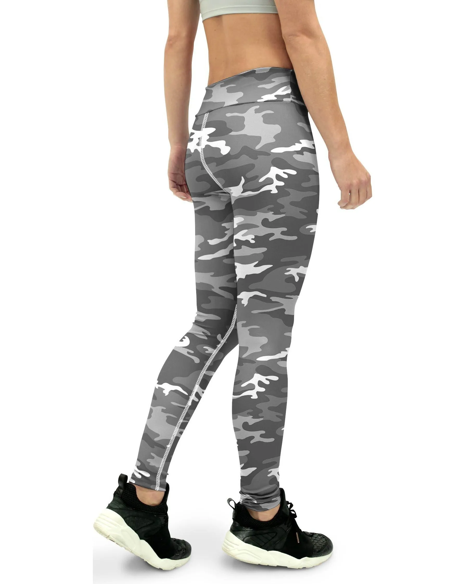 Light Grey Camo Yoga Pants