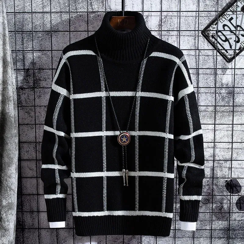 LMS Plaid Turtleneck Sweaters