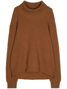 LUPETTO ROLL-NECK RIBBED JUMPER