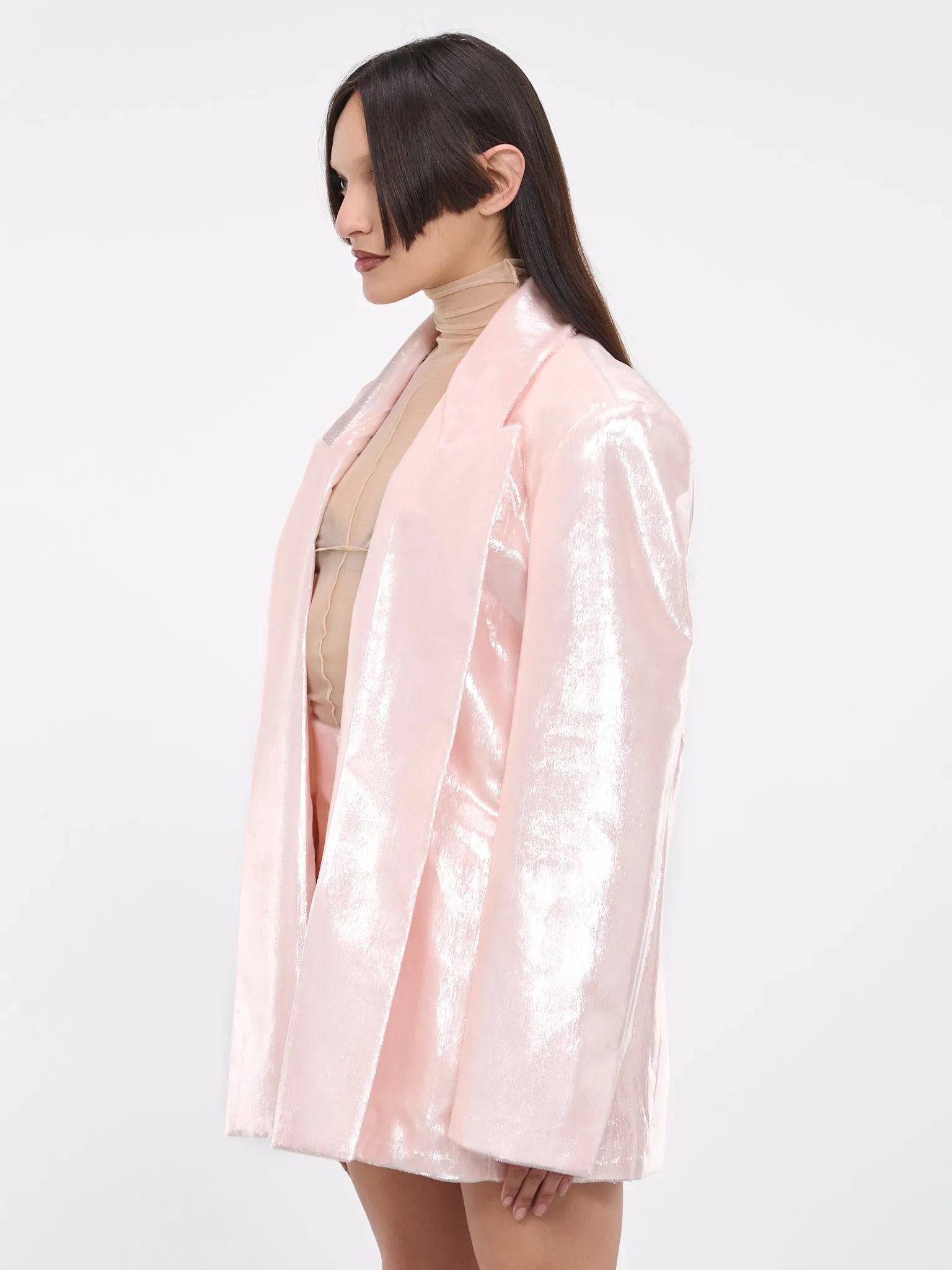 Oversized Blazer (VEWX15001A-LIGHT-PASTEL-PINK)