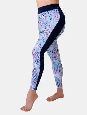 Patterned Blue 7/8 Leggings Partenope