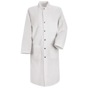 Red Kap Snap Front Butcher Coat - 48" long - KS58