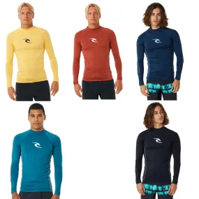 Rip Curl Mens Waves UPF 50 Perf Long Sleeve Rash Vest