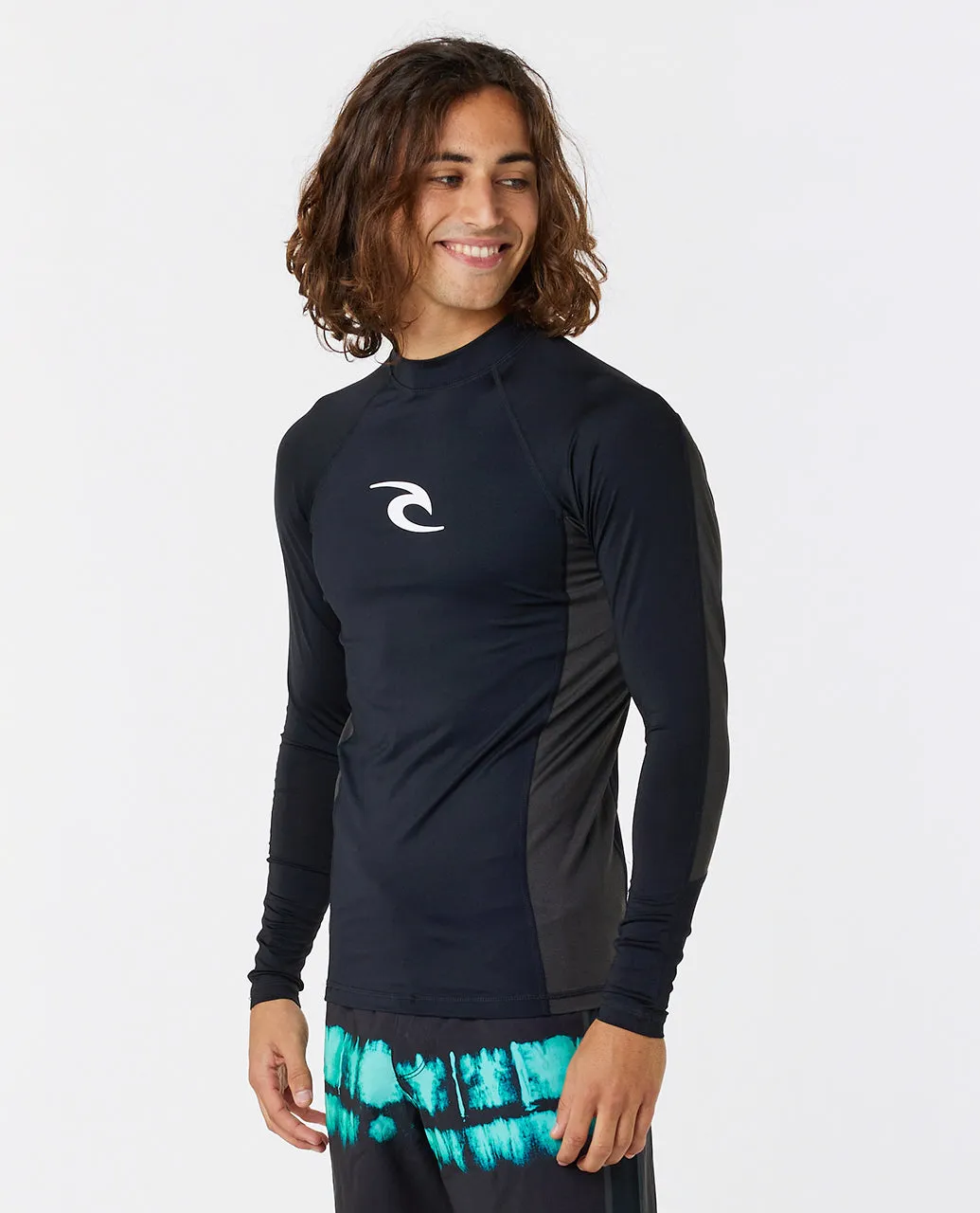 Rip Curl Mens Waves UPF 50 Perf Long Sleeve Rash Vest