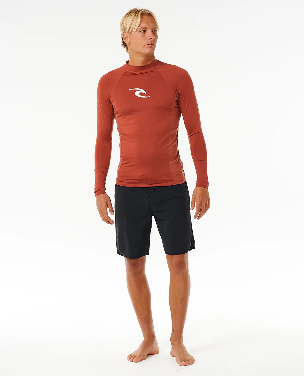 Rip Curl Mens Waves UPF 50 Perf Long Sleeve Rash Vest