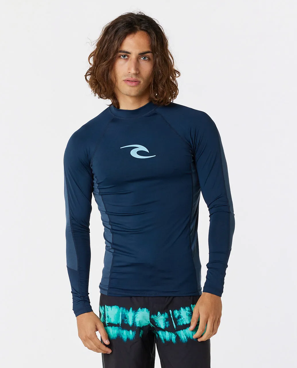 Rip Curl Mens Waves UPF 50 Perf Long Sleeve Rash Vest