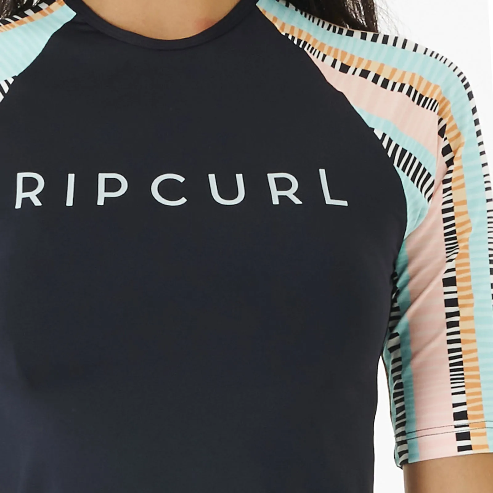 Rip Curl Womens Ripple Effect UV Protect Rash Vest  - Black