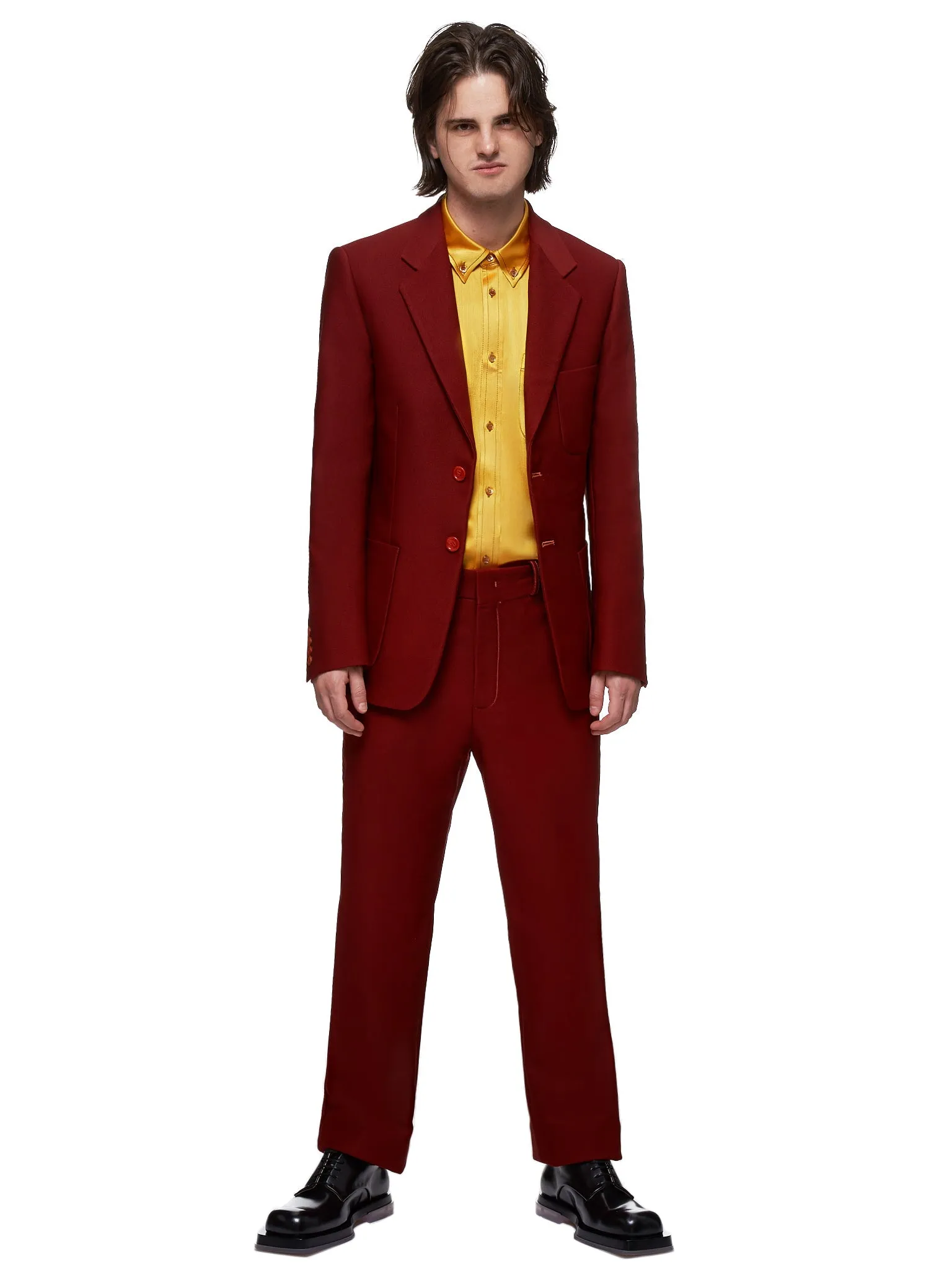 Roger Technical Twill Blazer (M7SY101-BURGUNDY)