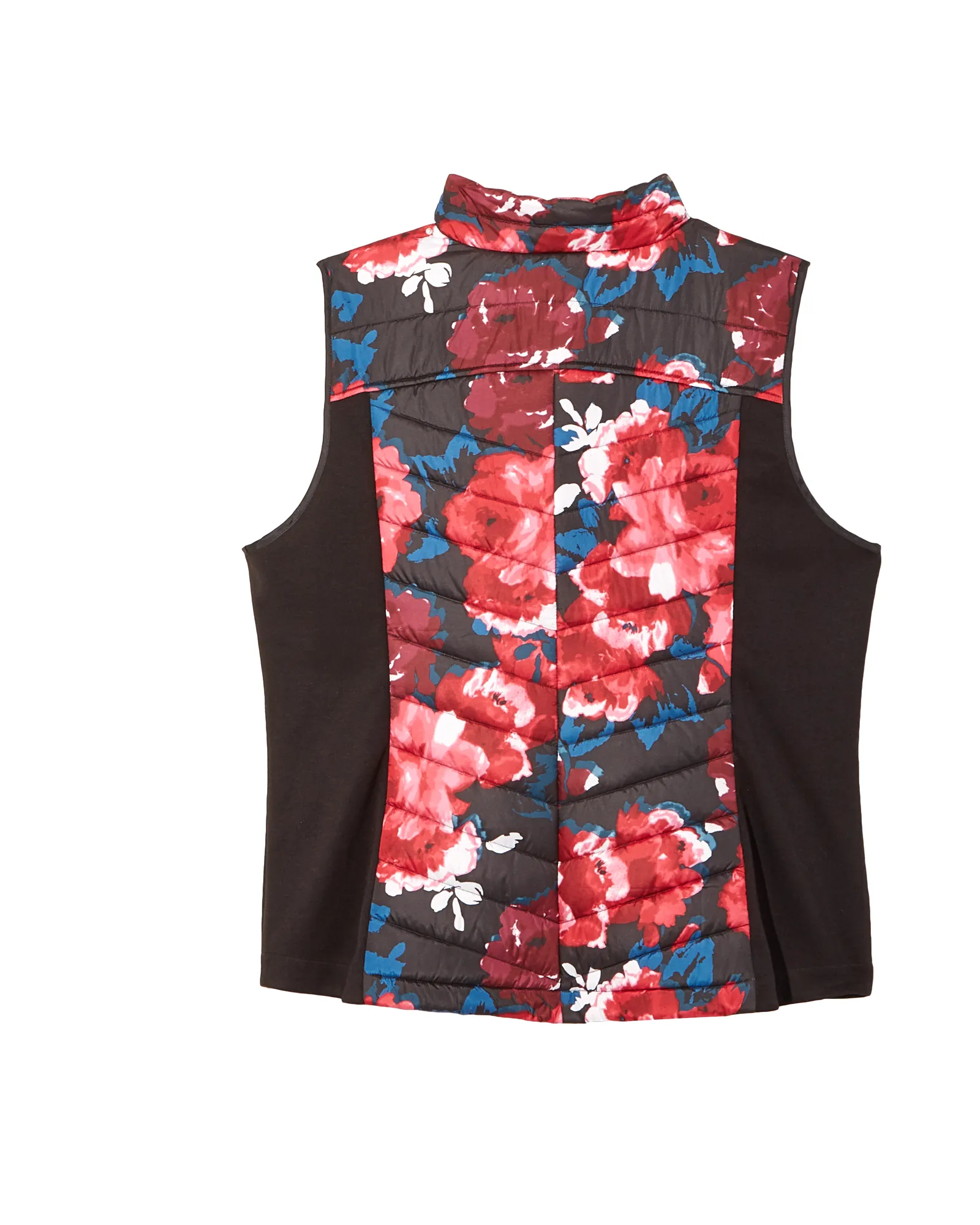 Sierra Puffer Vest | Black / Red