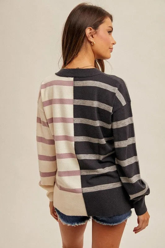 Striped Crew Pullovers - 2 Colors!